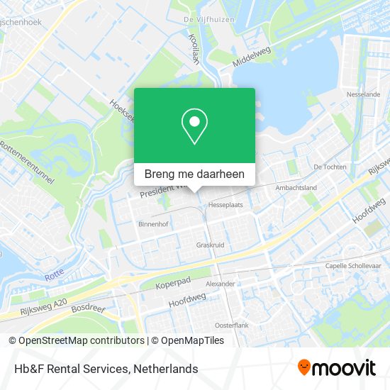 Hb&F Rental Services kaart
