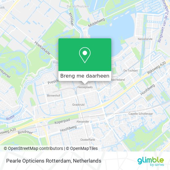 Pearle Opticiens Rotterdam kaart