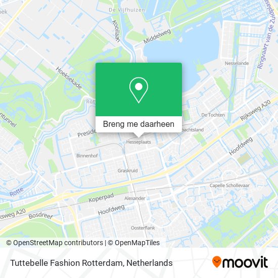 Tuttebelle Fashion Rotterdam kaart