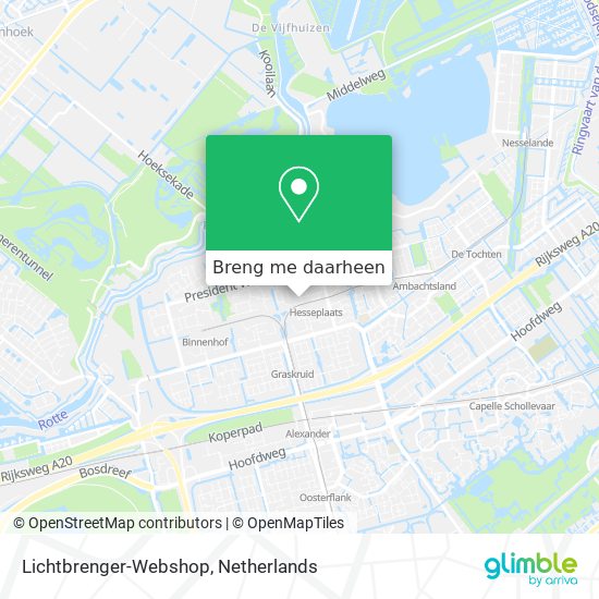 Lichtbrenger-Webshop kaart