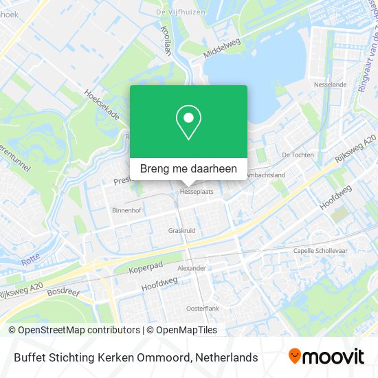 Buffet Stichting Kerken Ommoord kaart