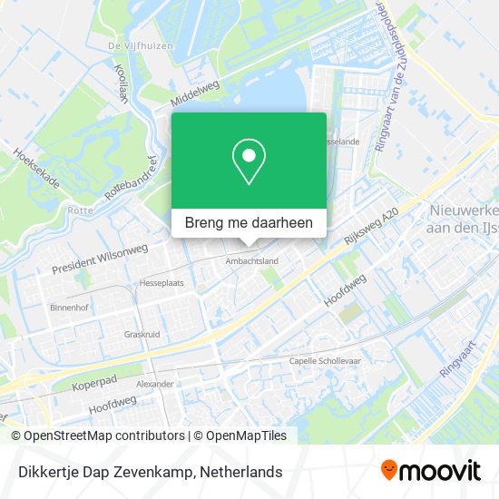 Dikkertje Dap Zevenkamp kaart