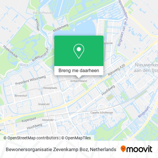 Bewonersorganisatie Zevenkamp Boz kaart