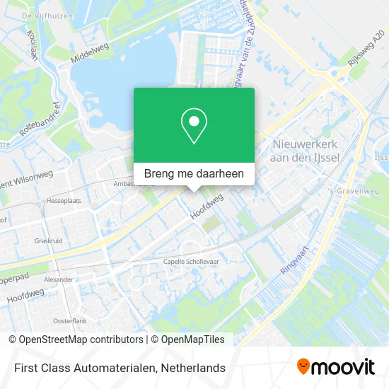 First Class Automaterialen kaart