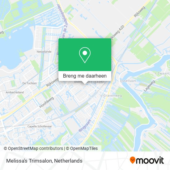Melissa's Trimsalon kaart