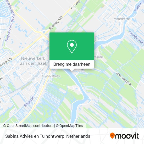 Sabina Advies en Tuinontwerp kaart