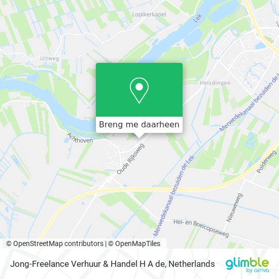 Jong-Freelance Verhuur & Handel H A de kaart