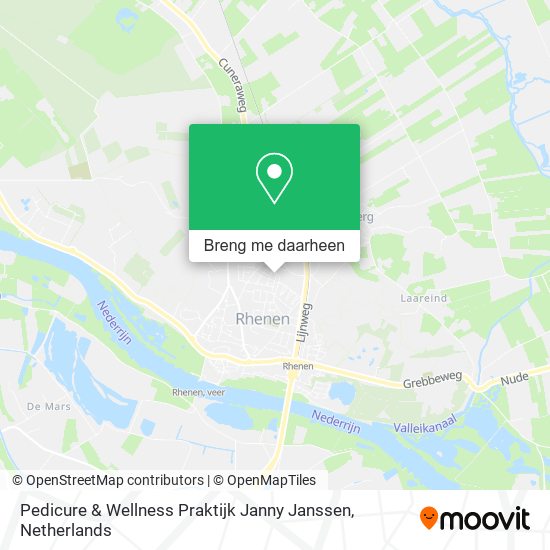 Pedicure & Wellness Praktijk Janny Janssen kaart