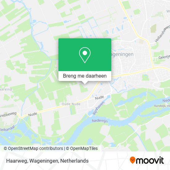 Haarweg, Wageningen kaart