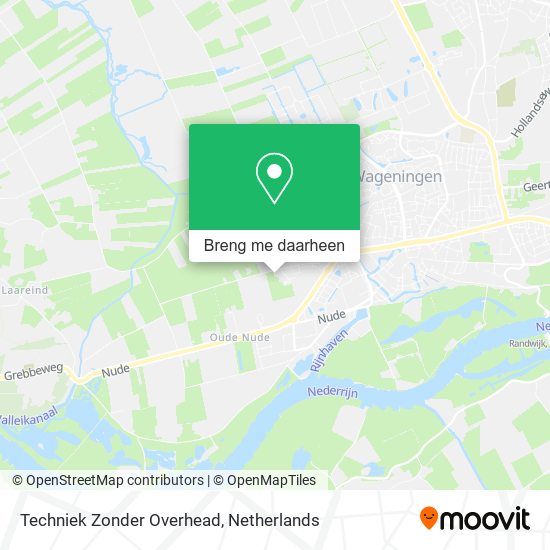 Techniek Zonder Overhead kaart