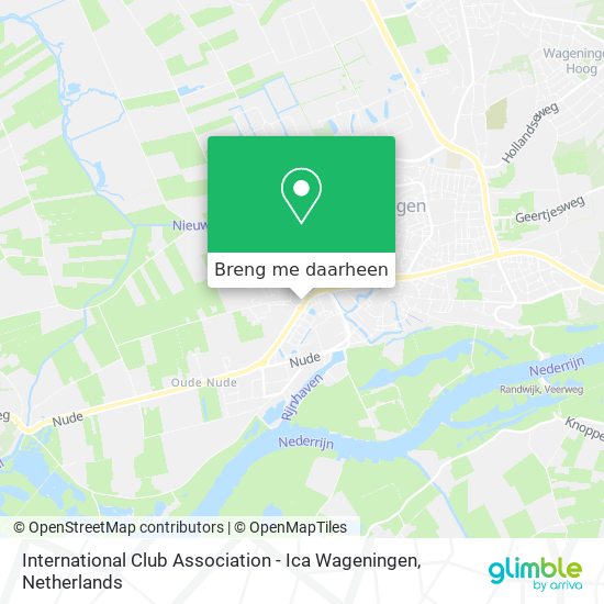 International Club Association - Ica Wageningen kaart