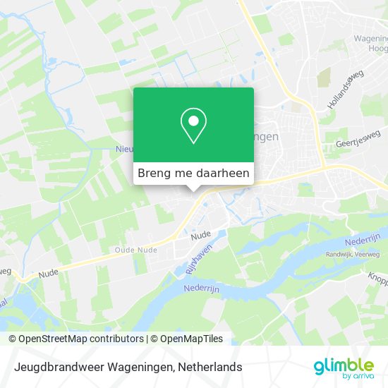 Jeugdbrandweer Wageningen kaart