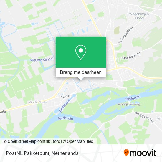 PostNL Pakketpunt kaart