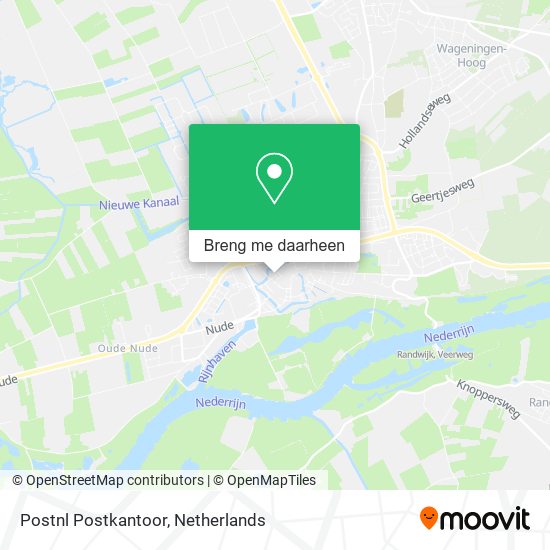 Postnl Postkantoor kaart