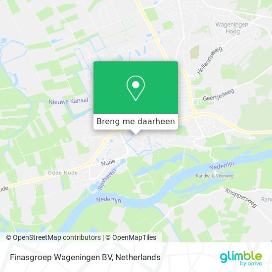 Finasgroep Wageningen BV kaart