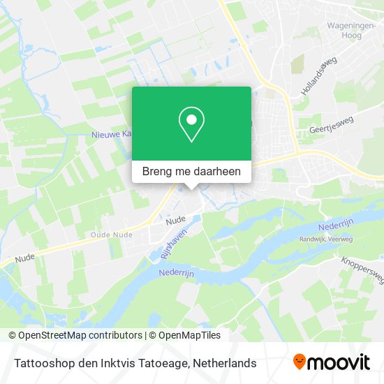 Tattooshop den Inktvis Tatoeage kaart