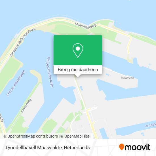 Lyondellbasell Maasvlakte kaart