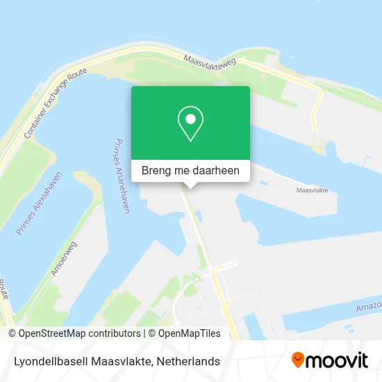 Lyondellbasell Maasvlakte kaart
