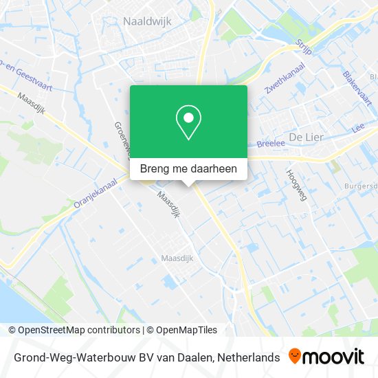 Grond-Weg-Waterbouw BV van Daalen kaart