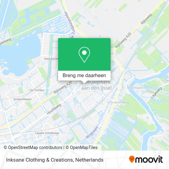 Inksane Clothing & Creations kaart