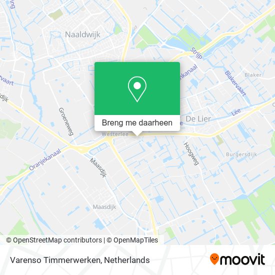 Varenso Timmerwerken kaart