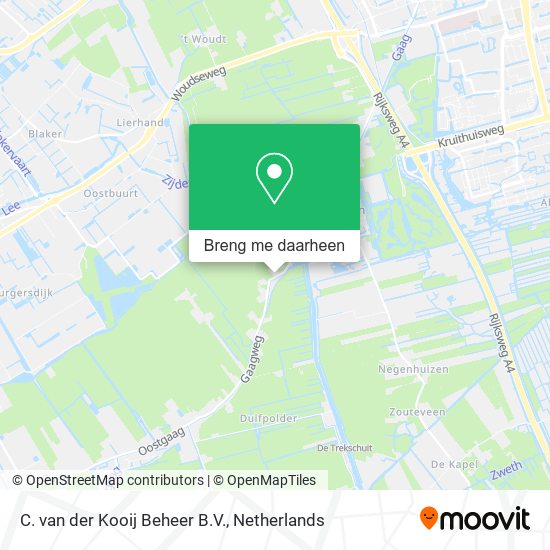 C. van der Kooij Beheer B.V. kaart