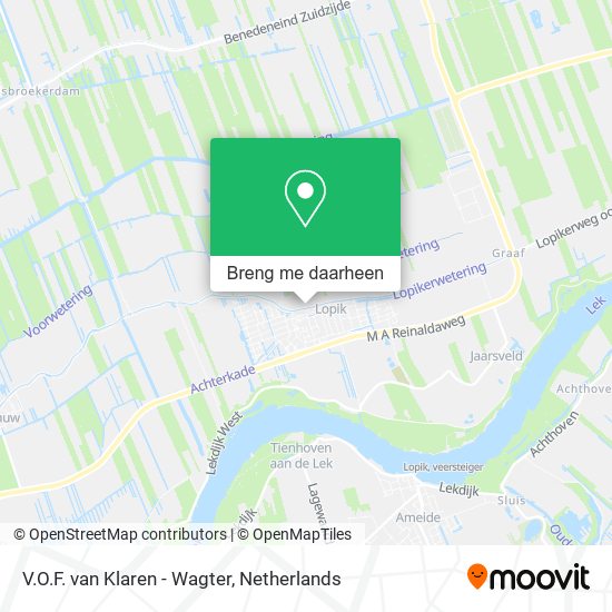 V.O.F. van Klaren - Wagter kaart