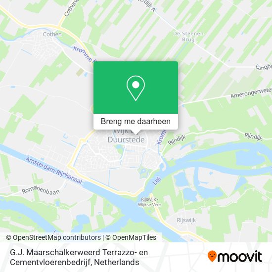 G.J. Maarschalkerweerd Terrazzo- en Cementvloerenbedrijf kaart
