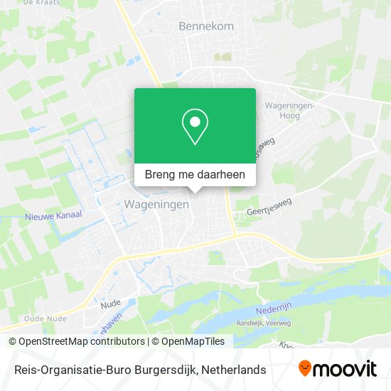 Reis-Organisatie-Buro Burgersdijk kaart