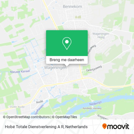 Hobé Totale Dienstverlening A R kaart