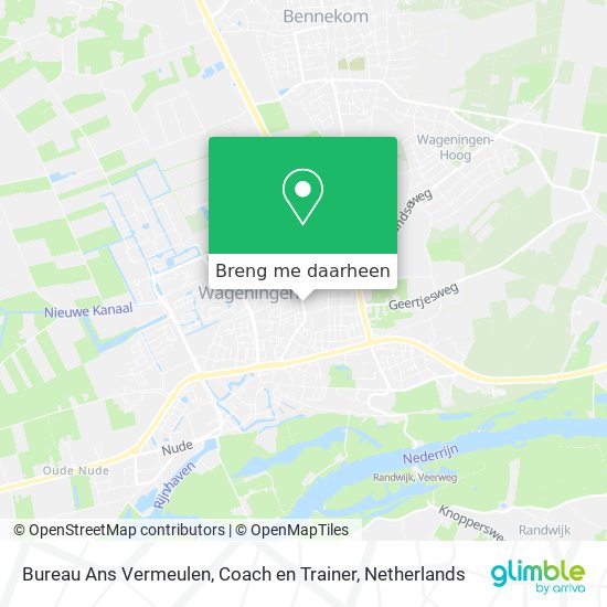 Bureau Ans Vermeulen, Coach en Trainer kaart