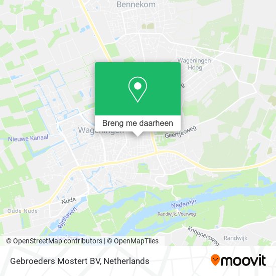 Gebroeders Mostert BV kaart