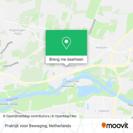 Praktijk voor Beweging kaart