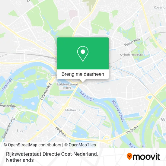 Rijkswaterstaat Directie Oost-Nederland kaart