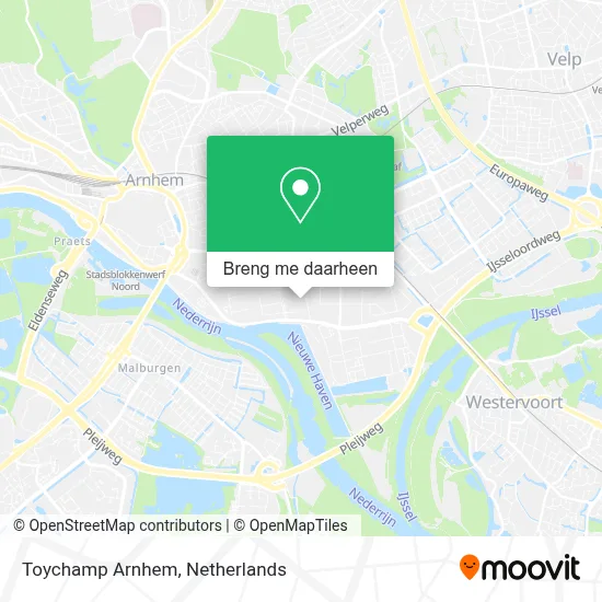 Toychamp Arnhem kaart