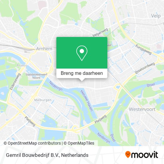 Gemril Bouwbedrijf B.V. kaart