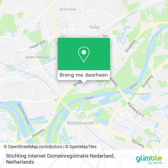 Stichting Internet Domeinregistratie Nederland kaart