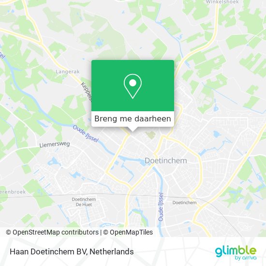 Haan Doetinchem BV kaart