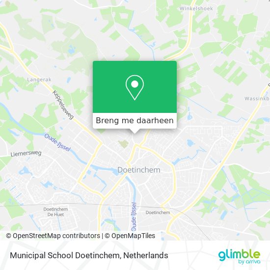 Municipal School Doetinchem kaart