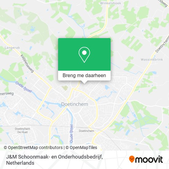 J&M Schoonmaak- en Onderhoudsbedrijf kaart