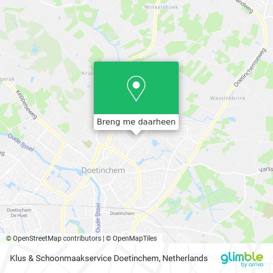 Klus & Schoonmaakservice Doetinchem kaart