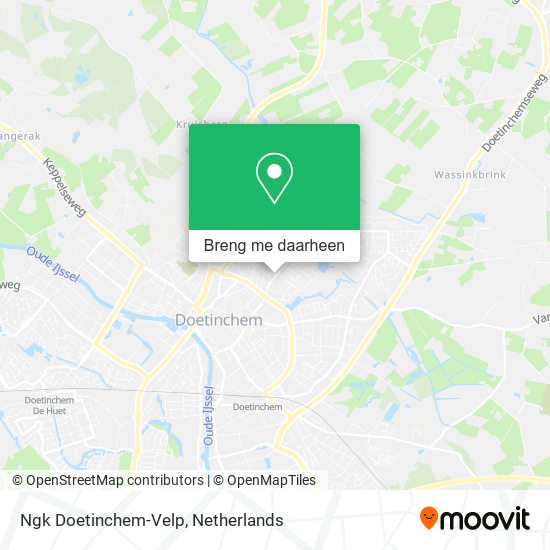 Ngk Doetinchem-Velp kaart