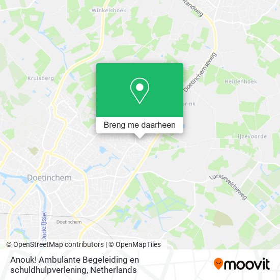 Anouk! Ambulante Begeleiding en schuldhulpverlening kaart