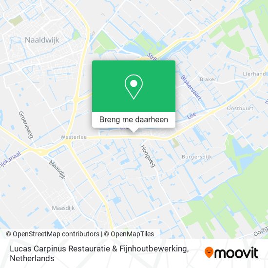 Lucas Carpinus Restauratie & Fijnhoutbewerking kaart