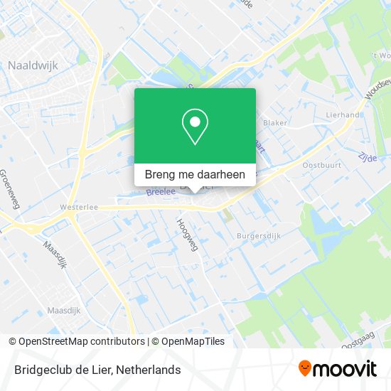 Bridgeclub de Lier kaart