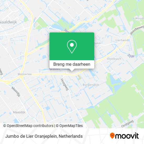 Jumbo de Lier Oranjeplein kaart