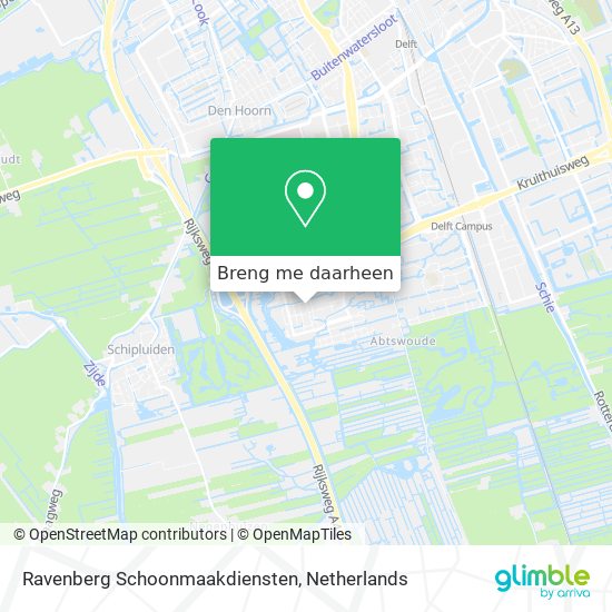 Ravenberg Schoonmaakdiensten kaart