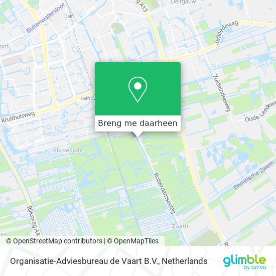 Organisatie-Adviesbureau de Vaart B.V. kaart