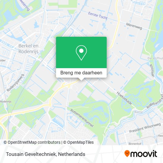 Tousain Geveltechniek kaart