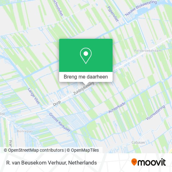 R. van Beusekom Verhuur kaart